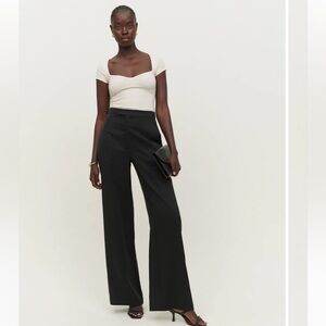 Reformation Miles Pant Black - Size 2